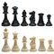 Complete Tournament Chess Set – Plastic Chess Pieces with Roll-up Chess Board and Travel Canvas Bag